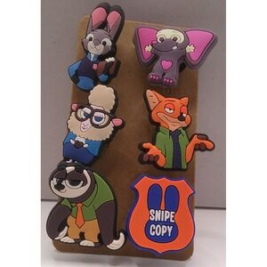 Set of 6 Shoe Charms for Crocs featuring Disney's Zootopia II	A3